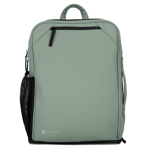 Weatherman Venture Dry Pack - Waterproof Hiking Bag & Travel Backpack - Dry Backpack with Umbrella Compartment, Laptop Sleeve and Smart Storage - Durable Water-Resistant Outdoor Gear - (Sage)