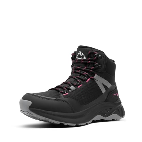 NORTIV 8 Women's Hiking Boots Waterproof Lightweight Outdoor Trekking Comfortable Non-Slip Backpacking Camping Ankle Boot Hollow