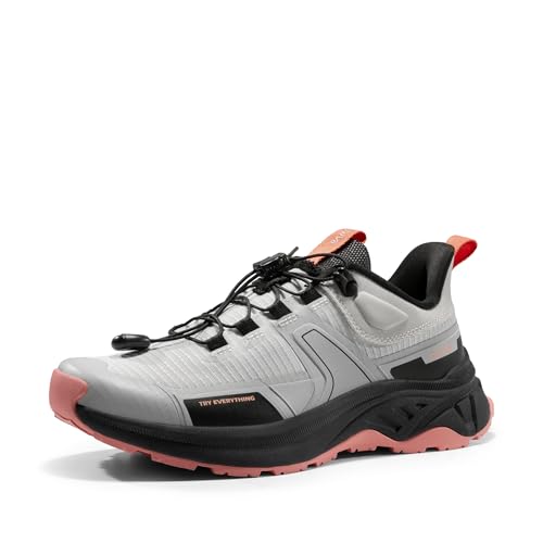 NORTIV 8 Women's Lightweight Hiking Shoes Quick Laces Outdoor Fashion Sneakers Gladiator