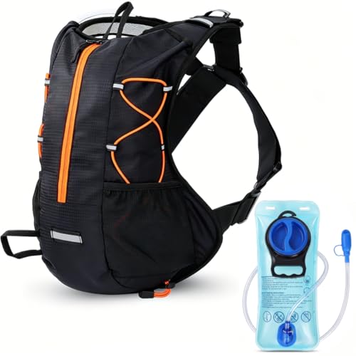 Hydration Backpack with 2L Leakproof Water Bladder, Lightweight Running Hydration Pack, Adjustable Chest Band-Style Water Backpack for Hiking, Cycling, Marathon, Trail Running and Outdoor Sports
