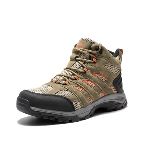 NORTIV 8 Women's Waterproof Hiking Boots Outdoor Ankle Trekking Mid Backpacking Mountaineering lightweight boots