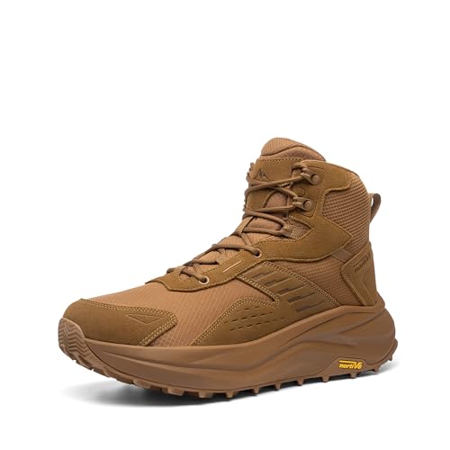 NORTIV 8 Men's Wide Toe Box Hiking Boots Low Drop Waterproof Outdoor Trekking Camping Shoes Katahdin