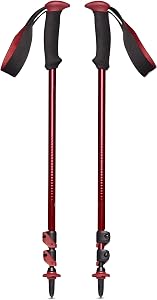BLACK DIAMOND Trail Back Trekking Poles (Pair) | Durable Aluminum | FlickLock Adjustabilit