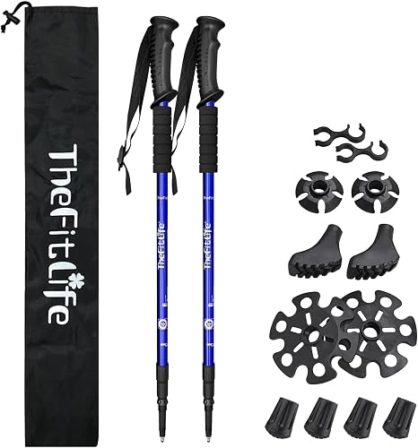 TheFitLife Nordic Walking Trekking Poles - 2 Sticks with Anti-Shock an — Real-world performance testing in action