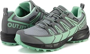 Women's Waterproof Hiking Shoes Lightweight Non-Slip Trails Walking Shoes Outdoor Sneakers