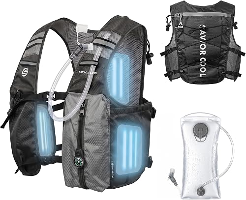 Cooling Hydration Backpack with 3 Removable Ice Packs, 2L BPA-Free Wat — Real-world performance testing in action