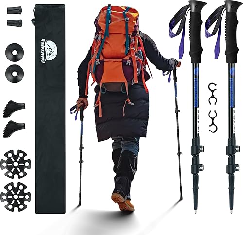 Collapsible Trekking Poles for Hiking 2 Pack - Adjustable Aluminum Hik — Real-world performance testing in action