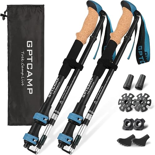 GPTCAMP Walking Sticks,Trekking Poles Collapsible Hiking Poles,Lightwe — Real-world performance testing in action