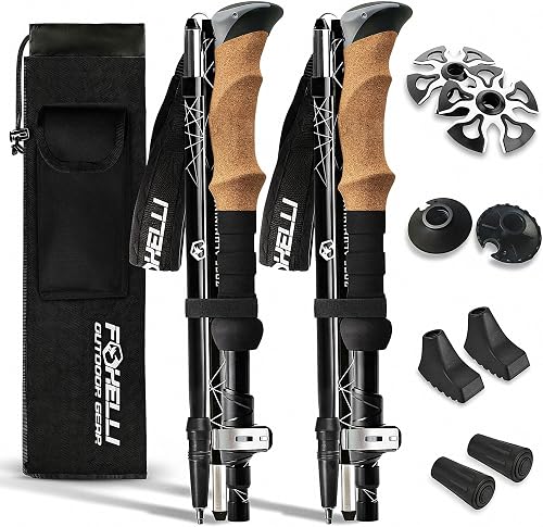 Foxelli Lightweight Trekking Poles – Compact Walking Sticks with Quick — Real-world performance testing in action