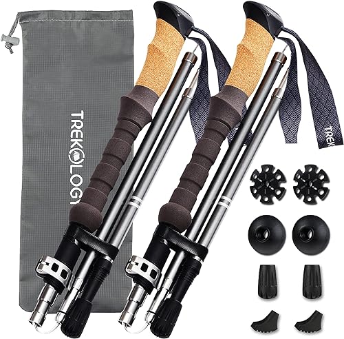 TREKOLOGY Trek-Z Cork Grip Trekking Poles – Lightweight Folding Hiking — Side-by-side comparison of top picks in this category
