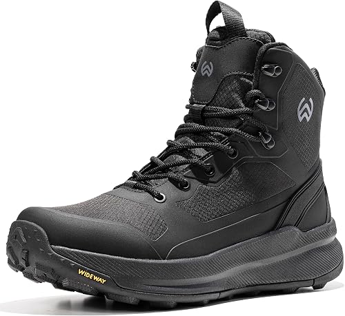Men's Lightweight Tactical Boots with Side Zipper, Slip Resistant Work — Build quality and design details up close